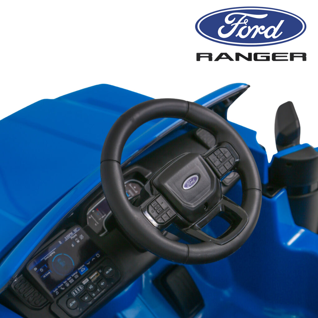 Licensed Ford Ranger Kids Ride-On Car - Blue 12V